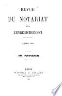 Revue du notariat et de l'enregistrement ...