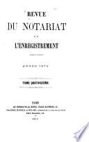 Revue du notariat et de l'enregistrement ...