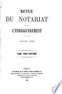 Revue du notariat et de l'enregistrement ...