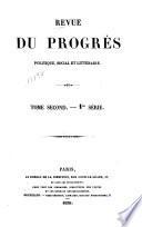 Revue du progres politique, social et littéraire