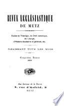 Revue ecclésiastique de Metz