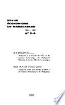 Revue économique de Madagascar