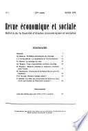 Revue économique et sociale