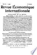 Revue économique internationale