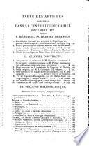 Revue encyclopédique ou Analyse raisonnée des productions les plus remarquables dans la littérature, les sciences et les arts