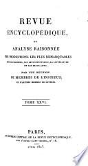 Revue encyclopédique, ou Analyse raisonnée