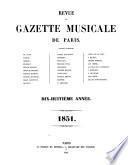 Revue et gazette musicale de Paris