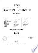 Revue et gazette musicale de Paris