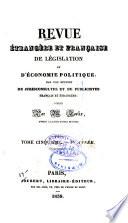 Revue étrangère et française de législation et d'économie politique