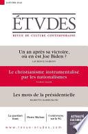 Revue Études 4289 - Janvier 2022