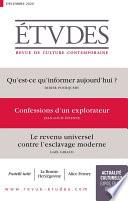 Revue Etudes : Confessions d'un explorateur - Jean-Louis Etienne