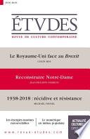 Revue Etudes : Reconstruire Notre-Dame