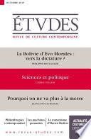 Revue Etudes - Sciences & Politique