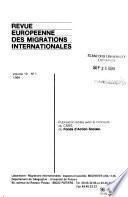 Revue européenne des migrations internationales