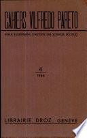 Revue européenne des Sciences sociales et Cahiers Vilfredo Pareto