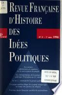 Revue française d'histoire des idées politiques