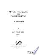Revue française de psychanalyse