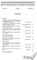 Revue française de science politique