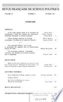 Revue française de science politique