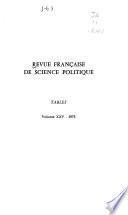 Revue française de science politique
