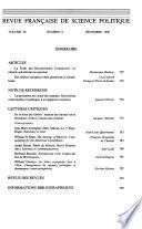 Revue francaise de science politique