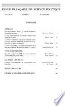 Revue française de science politique