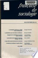 Revue française de sociologie