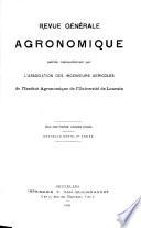 Revue générale agronomique