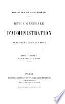 Revue générale d'administration paraissant tous les mois
