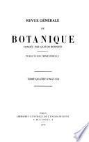 Revue générale de botanique