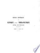 Revue générale de clinique et de thérapeutique