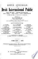 Revue génerale de droit international public