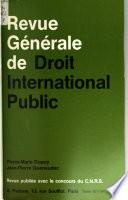 Revue génerale de droit international public