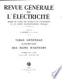 Revue générale de l'électricité