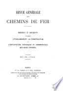 Revue generale des chemins de fer et des tramways