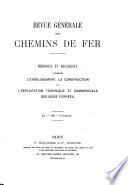 Revue generale des chemins de fer et des tramways