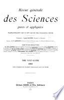 Revue générale des sciences pures et appliquées
