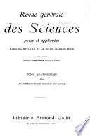 Revue générale des sciences pures et appliquées