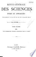 Revue générale des sciences pures et appliquées