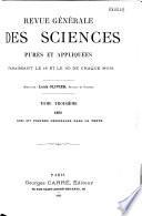 Revue générale des sciences pures et appliquées