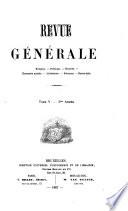 REVUE GENERALE