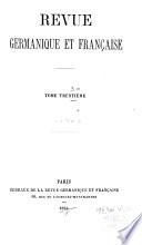 Revue germanique et française