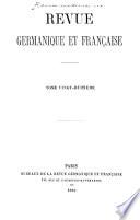 Revue germanique et française