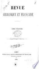 Revue germanique et française