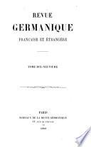 Revue germanique, française & étrangère