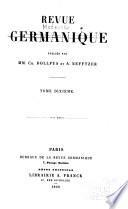 Revue germanique