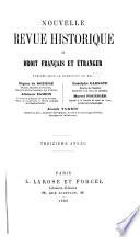 Revue historique de droit français et étranger