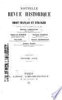 Revue historique de droit français et étranger