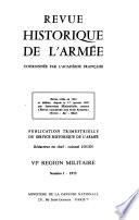 Revue historique de l'armée