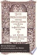 Revue historique et archéologique du Maine
